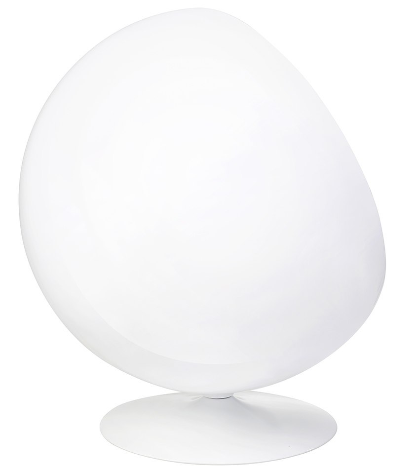 Fotel BALL biało-niebieski - włókno szklane, wełna Fotel BALL biało-niebieski - włókno szklane, wełna