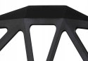Krzesła ażurowe VECTOR - komplet 4 sztuki - czarne