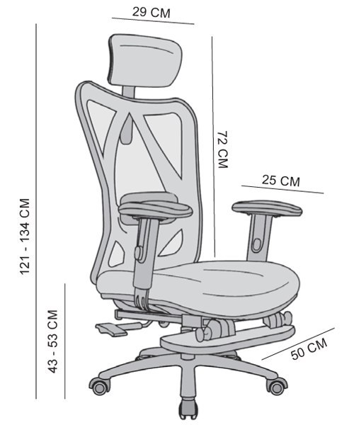 Fotel ergonomiczny ANGEL biurowy obrotowy eurOpa plus z podnóżkiem Fotel ergonomiczny ANGEL biurowy obrotowy eurOpa plus z podnóżkiem