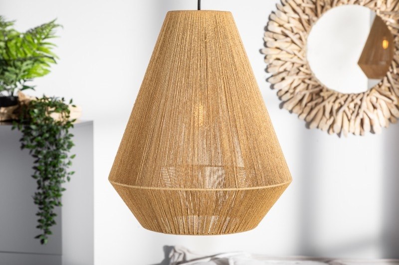 INVICTA lampa wisząca PURE NATURE II - papier, rattan Invicta Interior INVICTA lampa wisząca PURE NATURE II - papier, rattan Invicta Interior