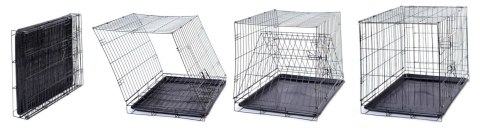 Klatka metalowa dla zwierząt 91x60x69 cm