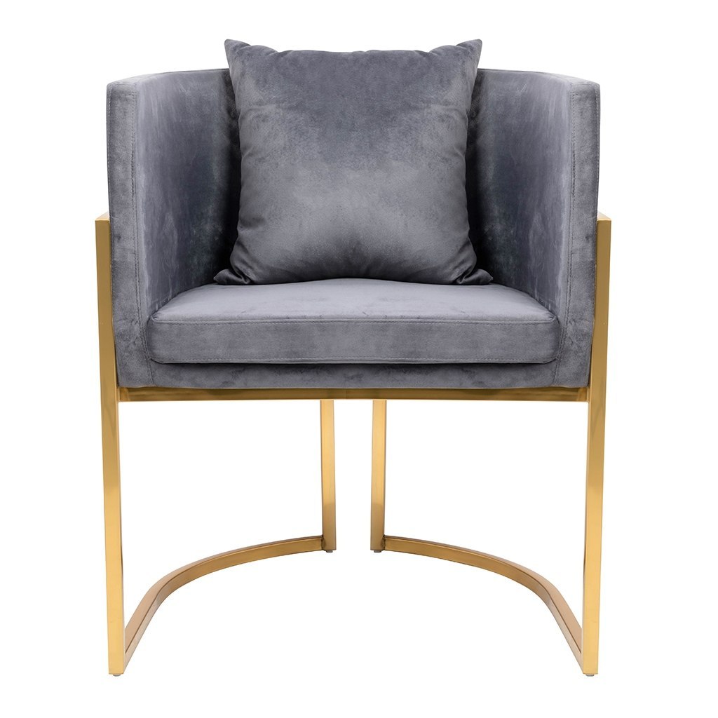 Fotel CHLOE VELVET ciemny szary Fotel CHLOE VELVET ciemny szary