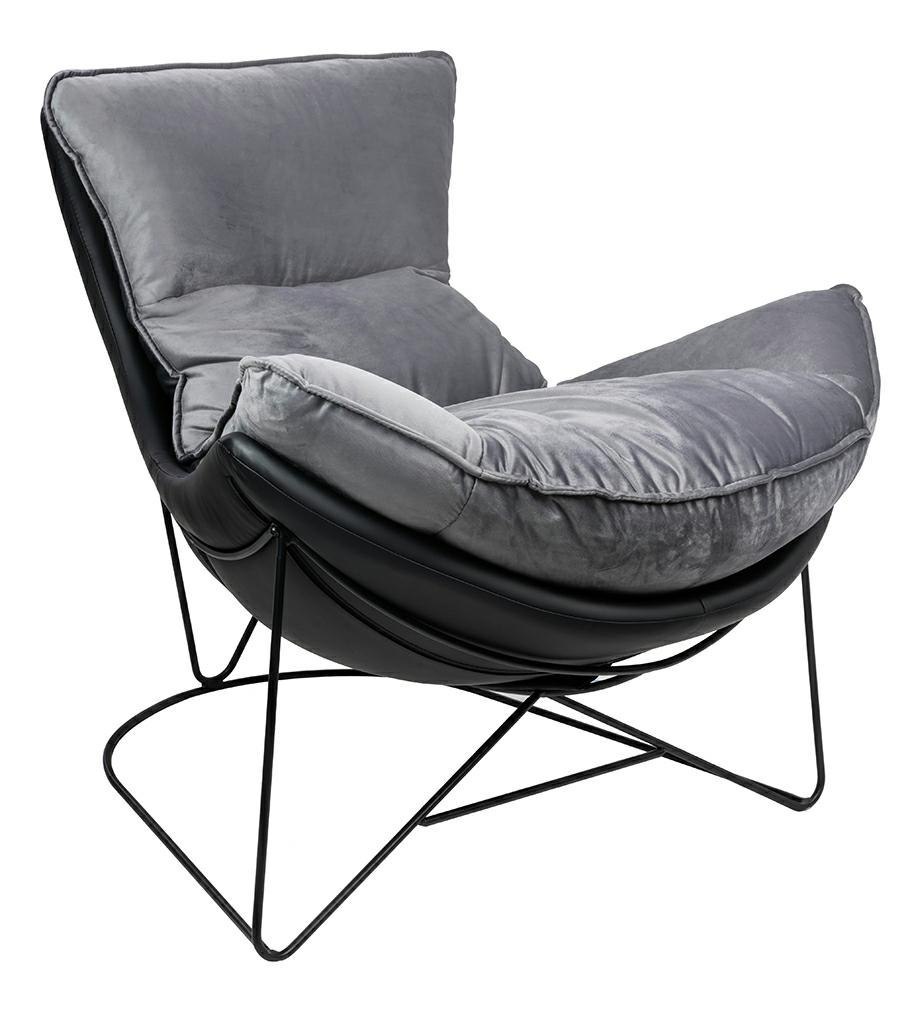Fotel OTILIA STAND VELVET ciemny szary welur Fotel OTILIA STAND VELVET ciemny szary welur