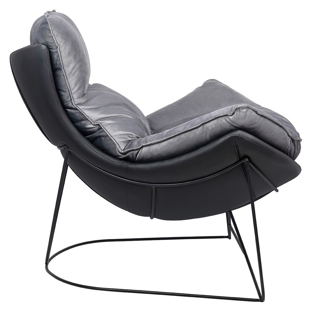 Fotel OTILIA STAND VELVET ciemny szary welur Fotel OTILIA STAND VELVET ciemny szary welur