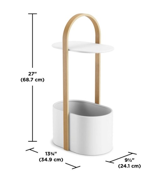 UMBRA stolik kawowy BELLWOOD biały naturalny