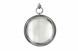 INVICTA Portrait lustro wiszące PORTRET 30 cm , srebrne - metal, szkło Invicta Interior