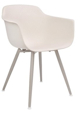 Krzesło ECMO beżowe - polipropylen, WPC