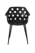 Krzesło JASON czarne - polipropylen, metal
