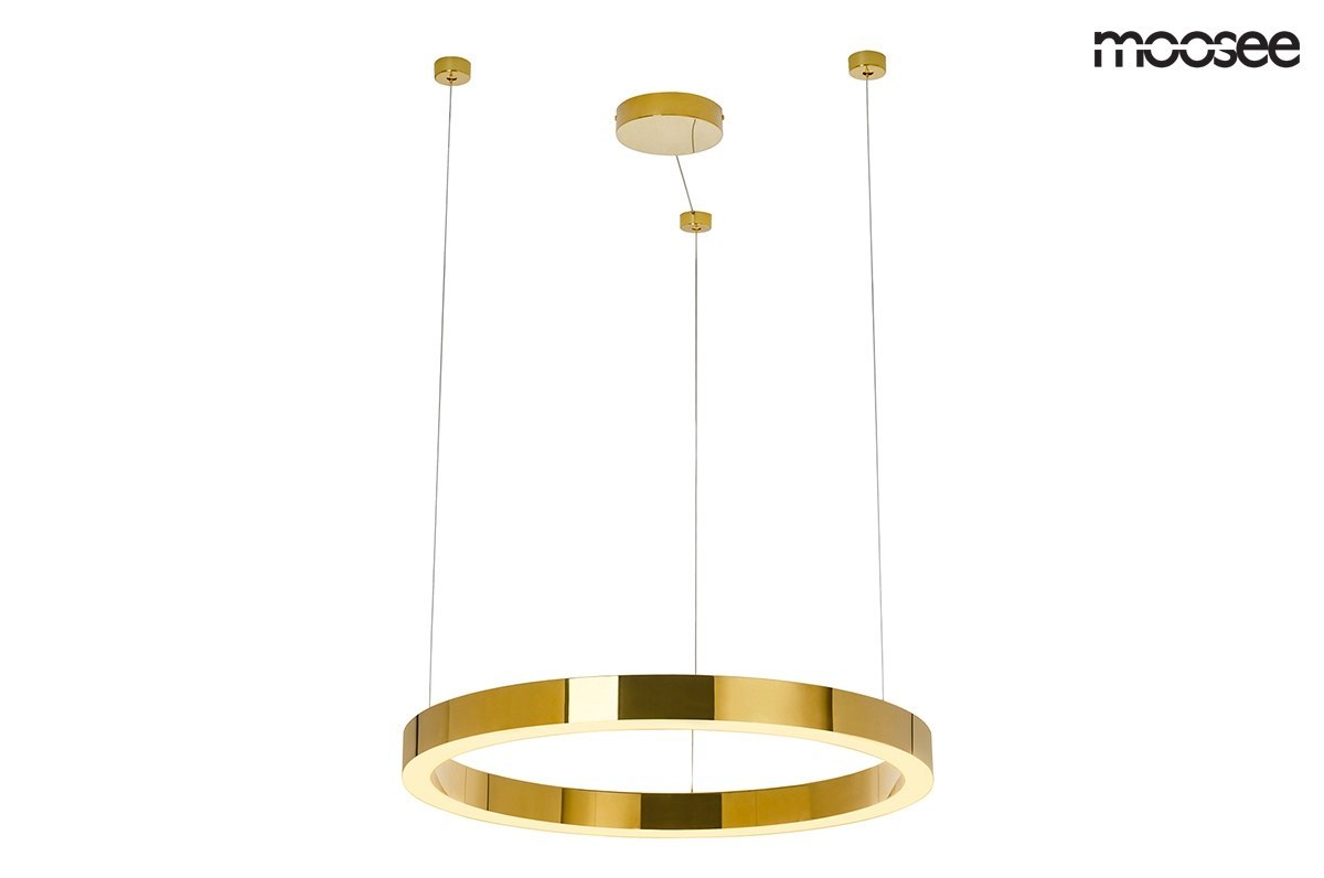 MOOSEE lampa wisząca RING LUXURY 50 złota - LED, chromowane złoto MOOSEE lampa wisząca RING LUXURY 50 złota - LED, chromowane złoto