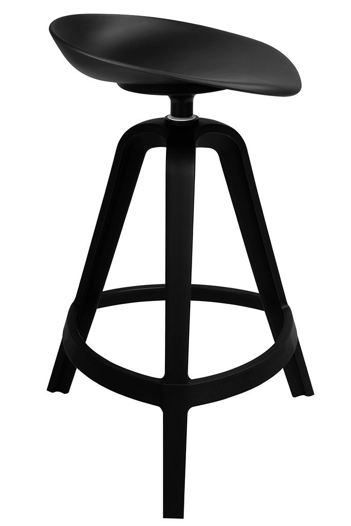 Krzesło barowe MIRA czarne