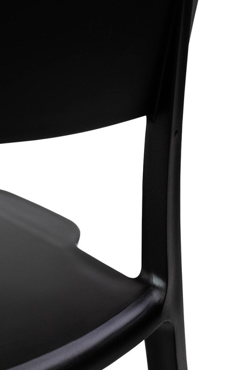 Krzesło ATTO PREMIUM czarne - polipropylen