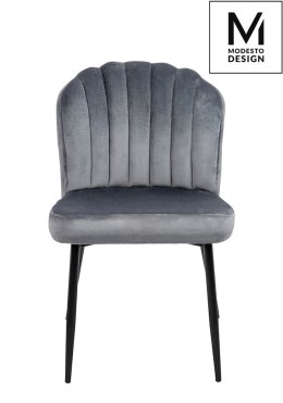 MODESTO krzesło RANGO szare - welur, metal Modesto Design