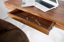 INVICTA biurko ELEMENTS 120 cm Sheesham - lite drewno palisander, metal Invicta Interior