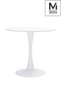 MODESTO stół TULIP FI 80 biały - MDF, podstawa metalowa Modesto Design