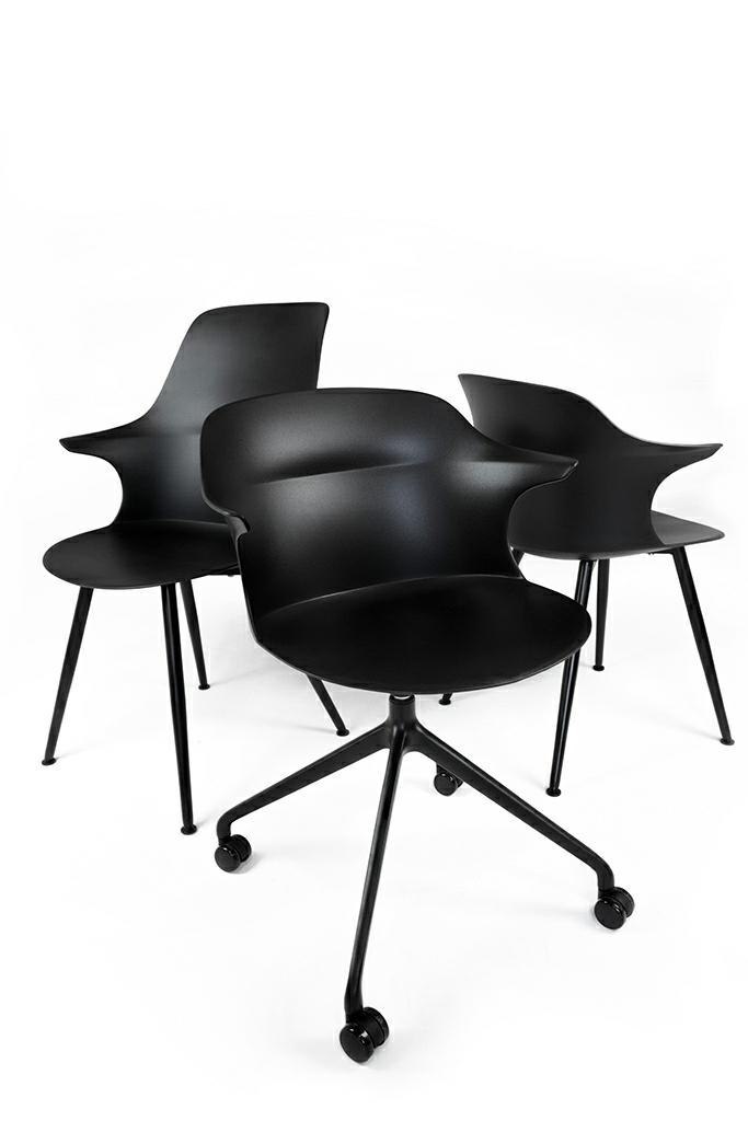Krzesło biurowe obrotowe BRAZO czarne King Home