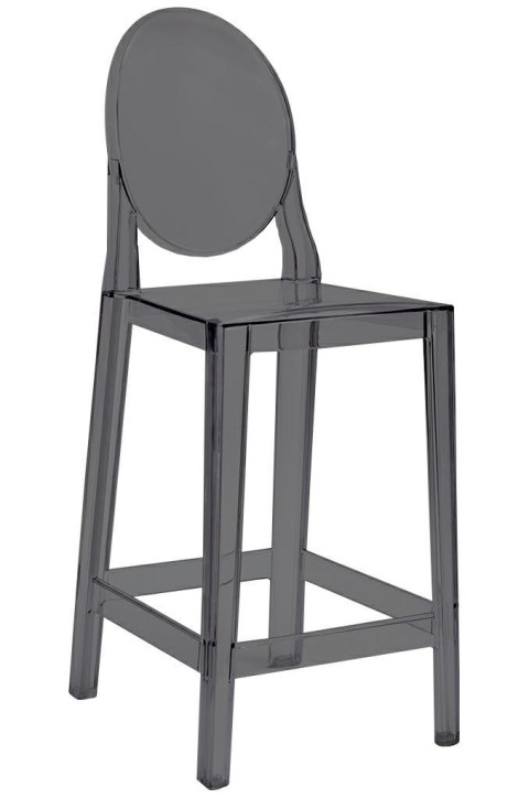 Krzesło barowe VICTORIA 65 cm dymione - poliwęglan