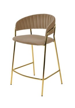 Krzesło barowe MARGO khaki / beżowe King Home