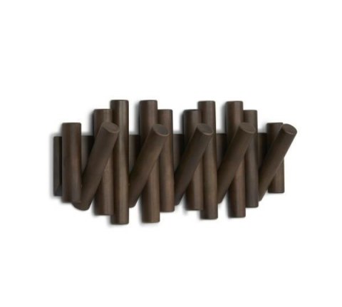 UMBRA wieszak na ubrania PICKET RAIL ciemny orzech UMBRA wieszak na ubrania PICKET RAIL ciemny orzech