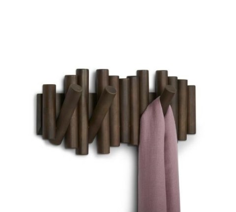 UMBRA wieszak na ubrania PICKET RAIL ciemny orzech UMBRA wieszak na ubrania PICKET RAIL ciemny orzech
