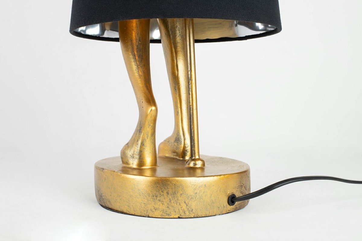KARE lampa stołowa RABBIT złota / czarna Kare Design KARE lampa stołowa RABBIT złota / czarna Kare Design
