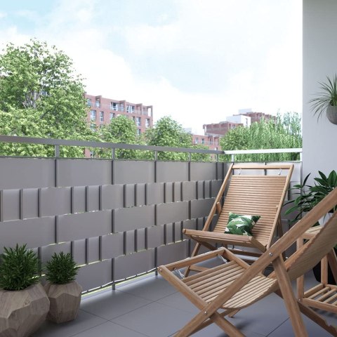 Tasma ogrodzeniowa 19 cm x 35 m szara Tasma ogrodzeniowa 19 cm x 35 m szara