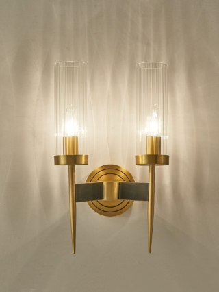 MOOSEE lampa ścienna TORCH TWIN złota