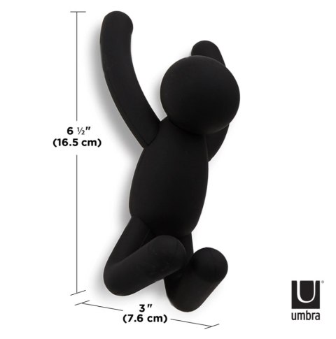 UMBRA wieszak ścienny BUDDY czarny UMBRA wieszak ścienny BUDDY czarny