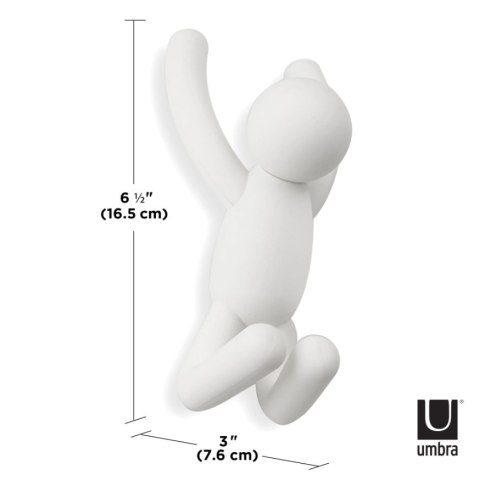 UMBRA wieszak ścienny BUDDY biały UMBRA wieszak ścienny BUDDY biały
