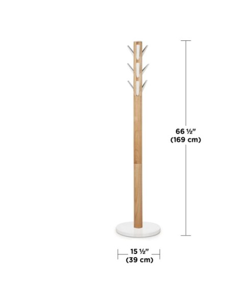 UMBRA wieszak na ubrania FLAPPER biały naturalny