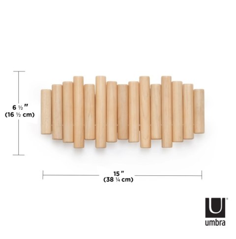 UMBRA wieszak na ubrania PICKET RAIL naturalny UMBRA wieszak na ubrania PICKET RAIL naturalny