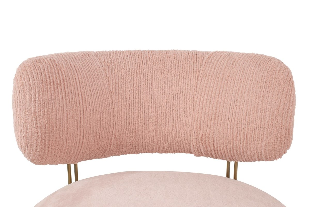 Fotel LOW TEDDY PINK różowy Fotel LOW TEDDY PINK różowy