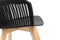 Krzesło TORRE WOOD czarne