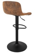 Krzesło barowe STOR PU regulowane brązowe