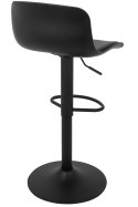 Krzesło barowe STOR TAP regulowane czarne