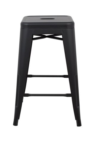 Metalowe krzesło barowe TWER 66 - czarne