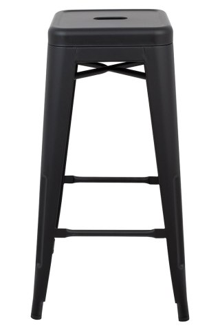 Metalowe krzesło barowe TWER 76 - czarne