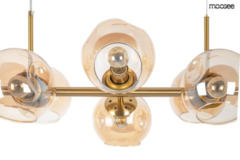 MOOSEE lampa wisząca ROMEO GOLD złota / bursztynowa