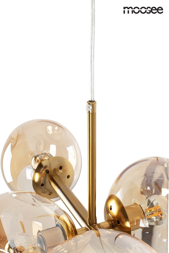 MOOSEE lampa wisząca ROMEO GOLD złota / bursztynowa Moosee