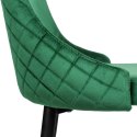 Krzesło VERMONT ciemnozielone Velvet