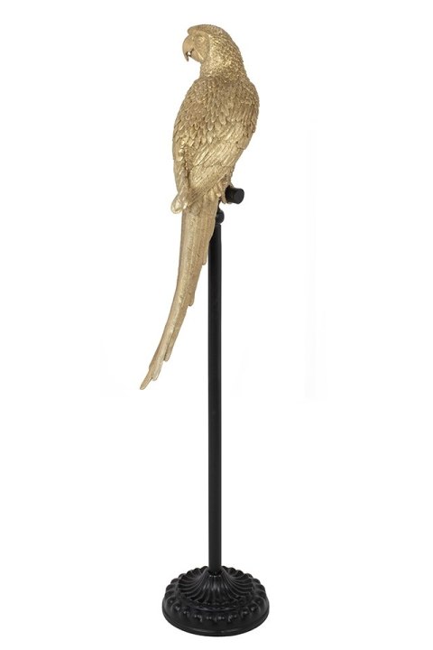 KARE dekoracja stojąca PARROT 116 cm złota