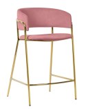 Krzesło barowe DELTA 65 różowe