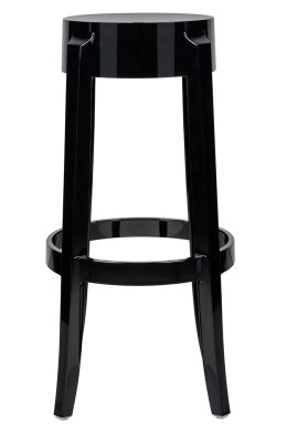 Krzesło barowe CHARLES 76 czarne - poliwęglan King Home
