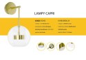 Kinkiet CAPRI WALL 1 złoty - 60 LED, aluminium, szkło King Home