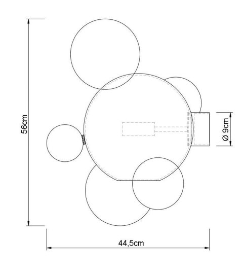 Lampa ścienna ARRI WALL 6 złota