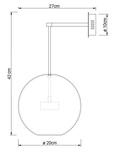 Lampa ścienna ARRI WALL złota