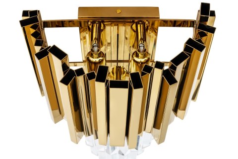 Lampa ścienna IMPERIAL WALL GOLD - stal, kryształ