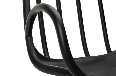 Krzesło CASTERINA czarne - polipropylen