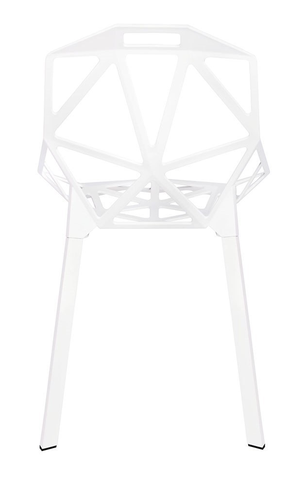 Krzesło SPLIT PREMIUM białe - aluminium, nogi białe King Home
