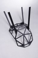 Krzesło SPLIT PREMIUM czarne - aluminium, nogi czarne King Home