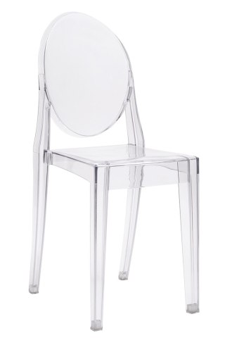 Krzesło nowoczesne transparentne z poliwęglanu Ghost